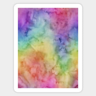 Bright Purple Green Blue Pink Pastel Rainbow Watercolor Ombre Shades Sticker